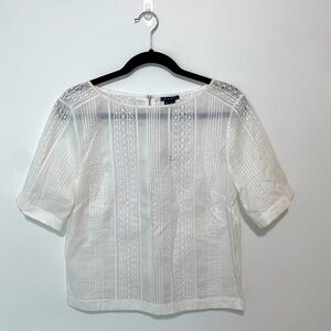 NWT Theory Lace Zip Back Top